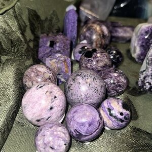 Unlisted Charoite Spheres,Shapes,Towers - Price will vary based on weight. 🌹🌹
